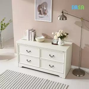 [SASA]데코라인(매장상품) 빈센트 2단 와이드 협탁 1200