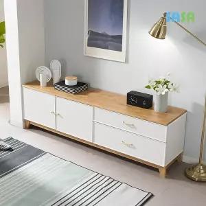 [SASA]데코라인(매장상품) 밀란 티비다이 거실장 도어수납형 1800