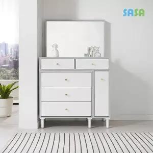 [SASA]데코라인(매장상품) 도로시 3단 서랍 인출식 화장대+거울