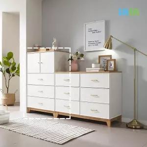 [SASA]데코라인(매장상품) 밀란 3단 다용도 서랍 수납장 750