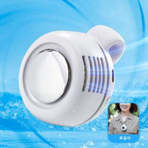 TV홈쇼핑 에버밴드 돌개바람 휴대용 클립 선풍기 넥풍기