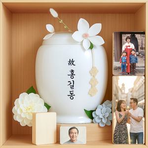 봉안당제작액자 납골당포토블럭 미니사진액자 추모공원