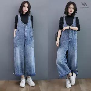 [비니브] 로리아 데님 점프수트