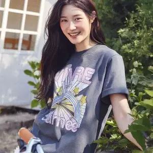 [온앤온](대전신세계)[정채연 착용] 비비드 아트웍 티셔츠 NEW5ME335