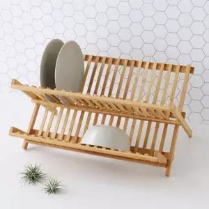 마켓비 JAWAL 접이식 식기건조대 대나무 4575.4135