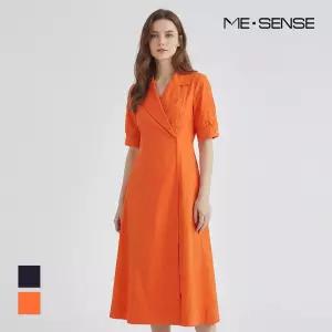 [미센스] 카라넥 반팔 원피스_MB45OPM108A
