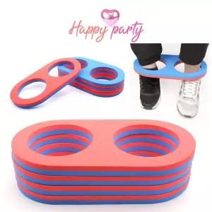 (4개입) 2인 삼각 경기/단체/놀이/유아/교실/경기/워크샵/수련회/학교/체육/운동회/체육대회/유치원/교구