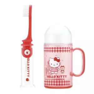 스케이터 칫솔세트 헬로키티 칫솔 케이스 세트 휴대용칫솔세트/칫솔통/어린이집/초등학교/양치컵/홀더/키티