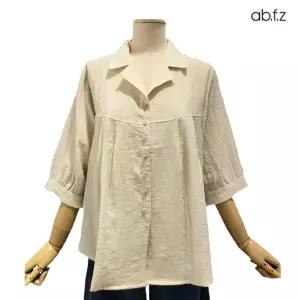 [롯데백화점]abfz 카라넥 7부 마  블라우스 APZ3NB32H