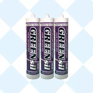 무초산실리콘 백색 3개 그린실 비초산형 백색실리콘