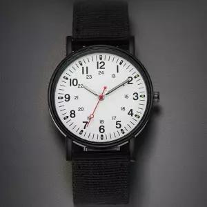 아날로그 슬림 나토 밴드 저소음 손목 시계 학생 시험/손목시계/수능/학생/수험생/입시생/시험/저소음