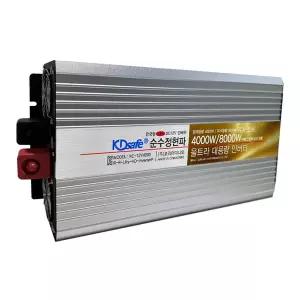 KDsafe 대용량 울트라 인버터 4000W 12V 한국형 순수정현파 220V 10.3V-17V
