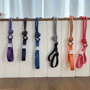 어깨끈 연장 볼앤체인 겸용 에코백 스트랩 숄더 보라색