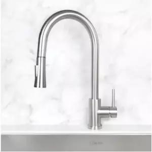 [엠시스]한샘 MSYS SMF-700 무광 니켈 거위목 국산 주방수전 교체