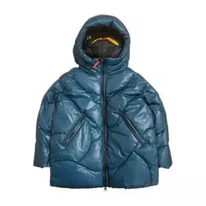 [에이아이 라이더스]키즈 여성 라운드 퀄팅 투톤 본디드 고글패딩 네이비/피코크 GG 765R T MBT5 26