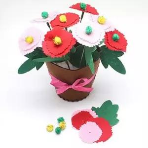 카네이션 화분 펠트 DIY 만들기 어버이날 꽃