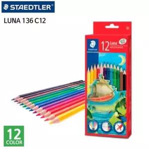 136 루나 12색 세트 색연필 스테들러 학용품