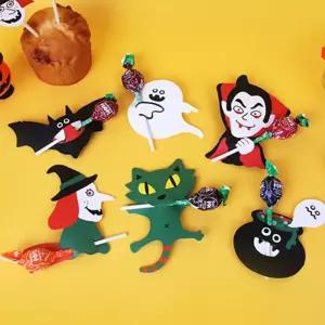 할로윈 사탕 꽂이 카드 6P 할로윈선물 사탕포장 어린이집 할로윈소품 파티