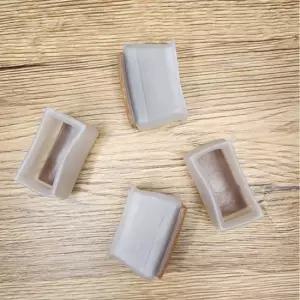 다리 중형 체어캡 반투명 의자 직사각형 층간소음방지 의자소음방지 실리콘의자다리커버