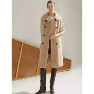 리오벨 25FW 호주산 양모100% 더블 버튼 롱베스트 452753