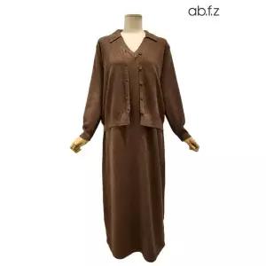 [롯데백화점]abfz 가디건 세트 민소매 니트 롱 원피스 APA1HO32A