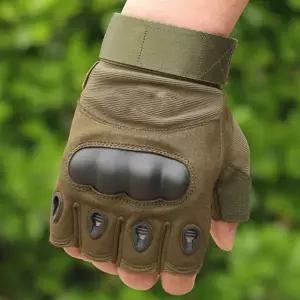 밀리터리 반장갑 통기성 전술 남자 스포츠 반장갑 낚시 작업 등산 반손가락 자전거 라이딩 사이클 손바닥