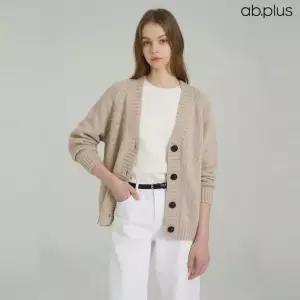 [ab.plus] 베이직 브이넥 포버튼 니트 가디건 (LSA1MY47A)