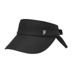 [팬텀][팬텀골프] 여성 핫픽스 자수 로고 리본 썬바이저 221E3CP201_BK_GN
