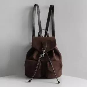 /라이니 심플 스웨이드 복조리 백팩 ba-60719c