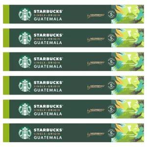 스타벅스 싱글 사무실 카페 오리진 과테말라 네스프레소 캡슐커피 5.2g 10개입 6개
