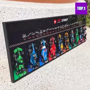 레고액자 스피드 챔피언 서킷 레이스 f1 레고장식장 액자형 시리즈 테마배경 스피드챔피언