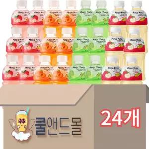 모구모구 4가지맛 (리치+복숭아+멜론+사과) 320ml x 24개