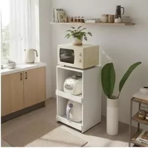 2슬라이딩 500미니 렌지대 수납장 전자레인지대 가전수납 정리대 레인지대