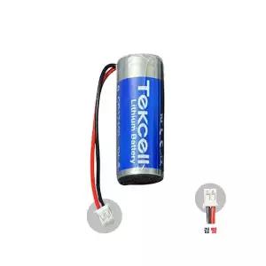199번 텍셀 배터리 CR17450 3V 2400mAh /커넥터 검빨 /가정용 산업용 다용도 건전지 Tekcell
