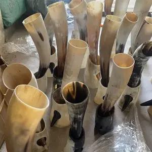 성작 수공예품 홈 리얼 바이킹 드링킹 혼 머그잔 스탠드 컵  와인 고블렛 Chalice Tankard 비커 용기