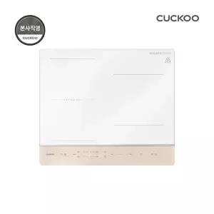 쿠쿠 화이트 인덕션 3구 핑크 CIR-E349FGP