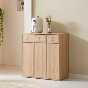 세이프 E0등급 3칸 800 분리수거함 DF925936