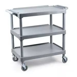 플라스틱 카트 이동식 업소용 다용도 3단 카트 서빙 주방 웨건 정리용 업무용 바퀴형 서비스 이동형
