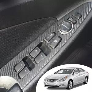 YF소나타 전용 실내 도어 윈도우 스위치 커버 포인트 데칼 스티커 인테리어 버튼 몰딩 시트지