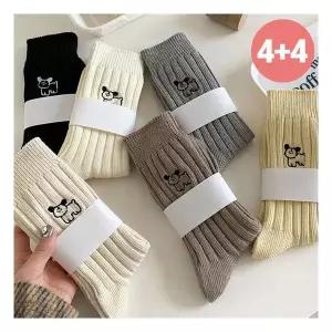 어나더뷰 4+ 4 쫑긋 댕댕이 중목 삭스 세트 면삭스 2203