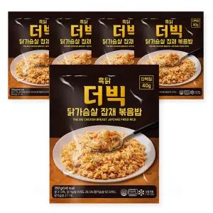 흑닭 더빅 닭가슴살 잡채 볶음밥 350g 5팩