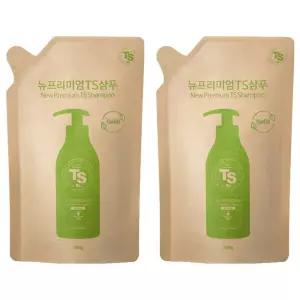 TS 뉴프리미엄 헤어 모발 베스트 리필용 샴푸 라벤더향 500g 2개