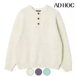 [택가 79000] [애드호크] 여성 헤어리 헨리넥 니트(HC2LKC2)