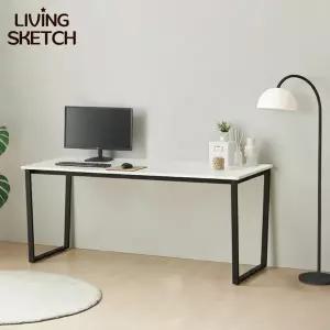 [리빙스케치] 퀴리 1800X700 책상[착불]E0등급 국내제작 학생용 사무용 컴퓨터 철제 책상