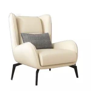 북유럽 1인용 가죽 의자 쇼파