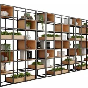 철제 책꽂이 큐브형 책장 파티션 사무실 로비 호텔 카페 가벽 수납