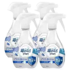 페브리즈 항균플러스 깨끗한향 370ml 4개