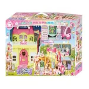 1)원앤원 콩지래빗 가방유치원 스페셜세트 인형집 세트