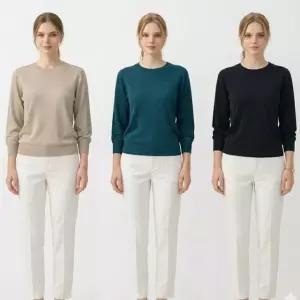 올리브그린 A28 24SS 인견블랜딩 메탈글리터 썸머니트3종+슬리브리스