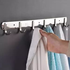 벽 후크 다용도 무타공 욕실 벽 옷걸이 벽면 타월걸이 드레스 주방 행거 부엌 고리 수건